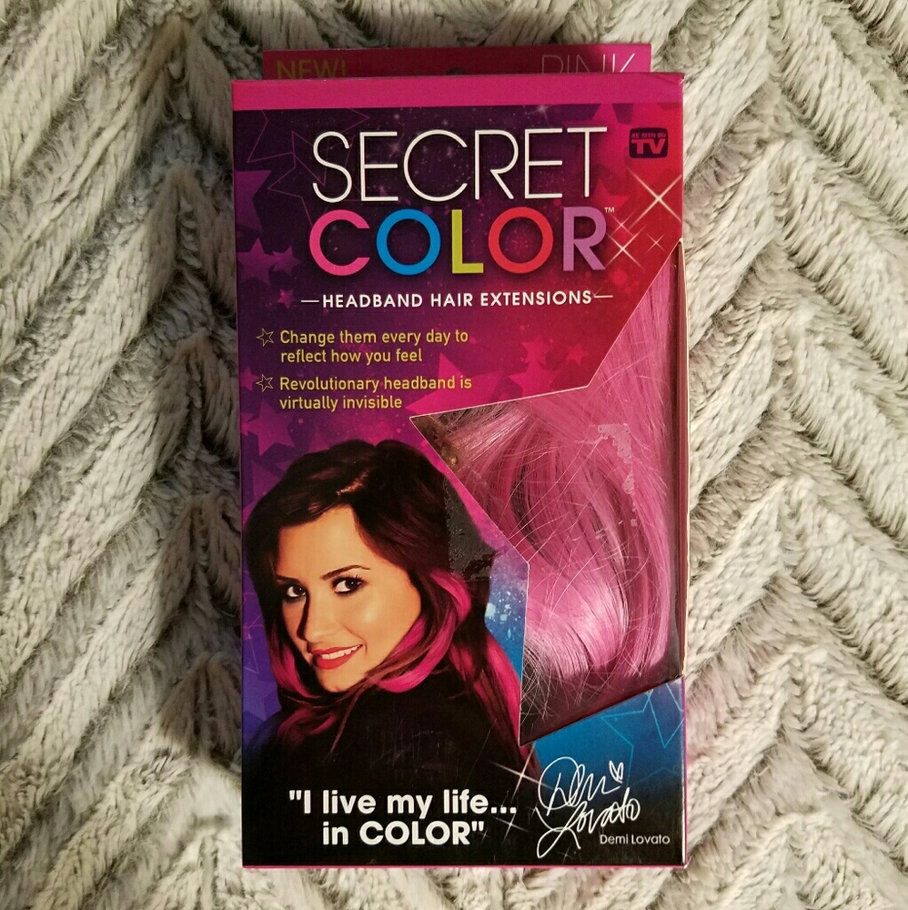 Pink Secret Color Headband Hair Extensions